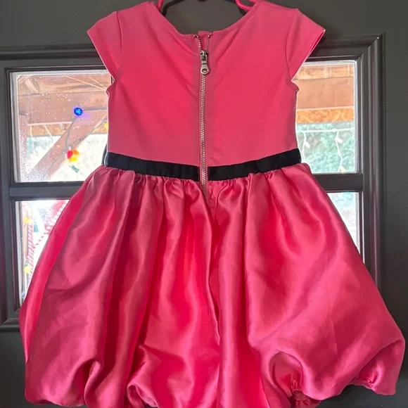 H&M Vibrant Pink Dress with Black Bow - Picture 2 of 3